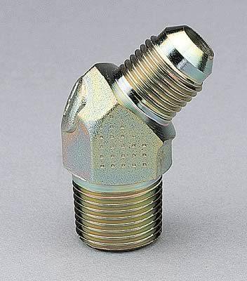 Aeroquip fbm2589 fitting 45 degree -6 an male to 3/8" npt male steel each