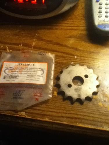 Jt sprocket 15t honda crf50f crf70f cr80r cr80rb cr85r cr85rb xr50r xr70r crf70