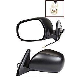 Textured black power side view door mirror assembly pair set driver+passenger