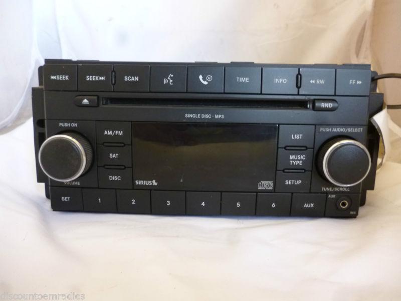 07-10 chrysler dodge jeep radio cd mp3 player res p05064420af oem *  