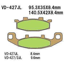 Vesrah vd-427jl sinter metal brake pads rear fits kawasaki ninja zx-11 1990-1993