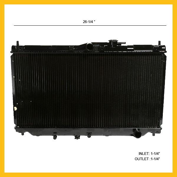 1990-1993 honda accord radiator replacement 2.2l 4cyl 92-96 prelude manual trans