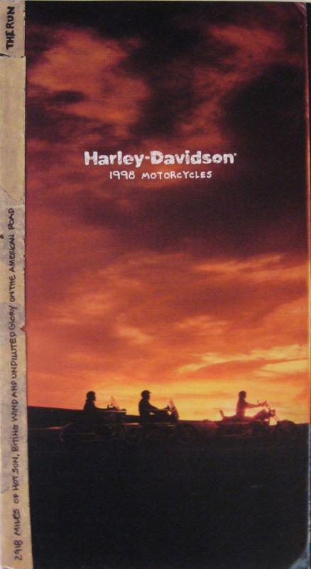 1998 harley davidson brochure, sportster dyna low rider super electra glide sftl