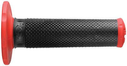 New msr msr handlebar grips dual compound, black/red, mx taperd full diamond