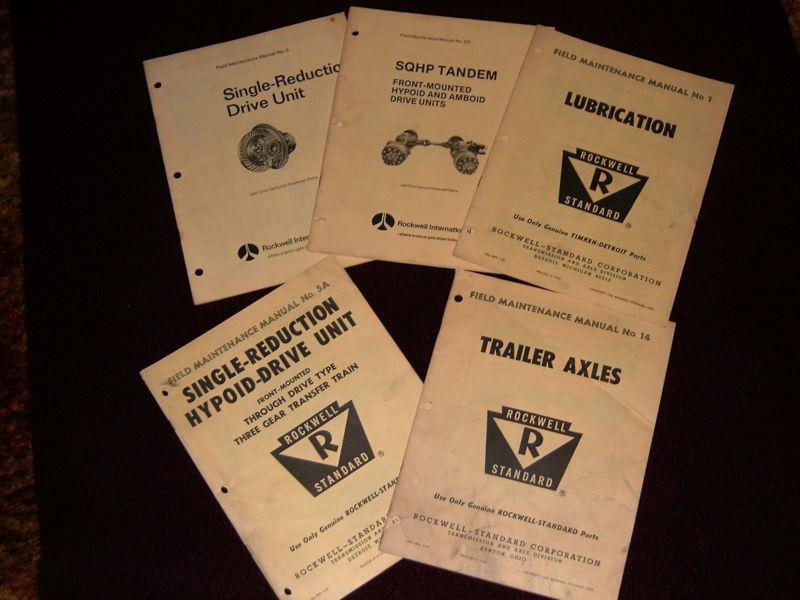 Lot of 5 rockwell standard field maintenance manuals