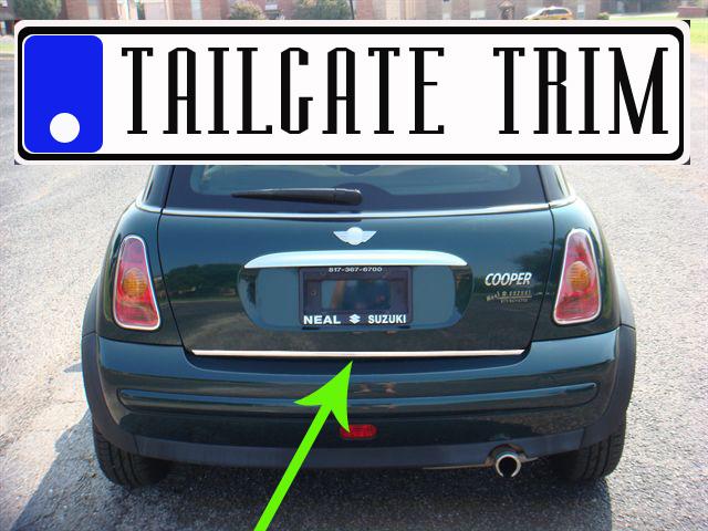 Chrome tailgate trunk molding trim - mini