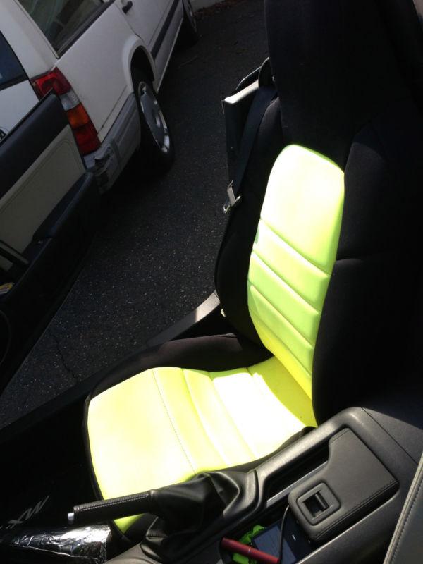 Wet okole neoprene seat covers for 2011 mx-5 miata neon yellow & black