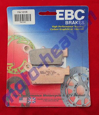 Yamaha ebc fa131r rear brake pads yz 125 250 400 426 yz125 yz250 yz400 yz426 