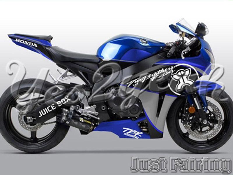 Injection molded fit fireblade cbr1000rr 08-11 blue black fairing zh89c