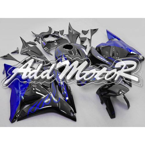 Injection molded fit cbr600rr 2009 2010 2011 2012 blue flames fairing 69n03