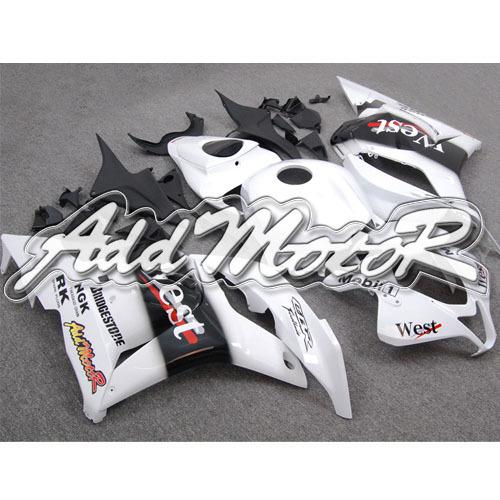 Injection molded fit cbr600rr 2009 2010 2011 2012 west black white fairing 69n44