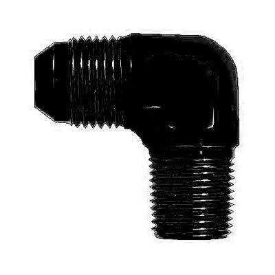 Aeroquip fbm5032 fitting 90 deg -4 an male to 1/4" npt male aluminum black each