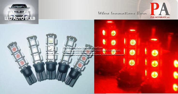 2 pcs t10 t15 921 194 13smd 5050smd led wedge bulbs red current fixed version