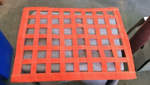 Nos racing window net,ribbon 18&#034; x 24&#034; orange