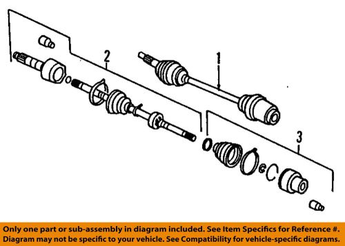 Subaru oem 90-94 justy front drive-axle assembly 723221981