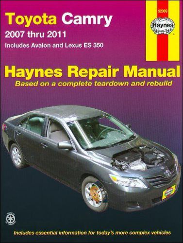 Toyota camry, avalon, lexus es350 repair manual 2007-2011