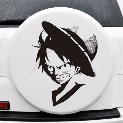 Angry one piece luffy spare tire windshield engine hood wall decals car stickers