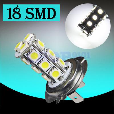 H7 18 smd 5050 pure white fog tail signal led car light bulb lamp