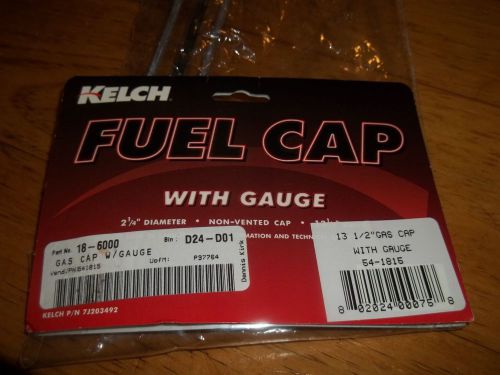 Kelch 13-½&#034; l, 2-¼&#034; id gas/fuel cap w/guage polaris/ski-doo snowmobiles 7j203492