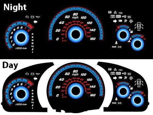 2003 - 2005 honda accord auto speedometer indiglo glow el gauge sedan coupe