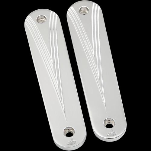 Front turn signal eliminators, chrome for 06-newer street/tri glide harleys