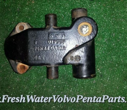 Volvo penta v8 &amp; v6 5.7l 5.0l  thermostat housing p/n 855470 &amp; thermostat