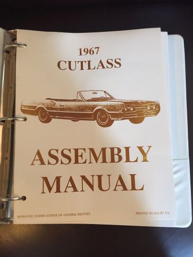 1967 cutlass assembly manual