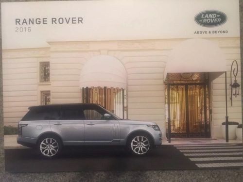 2016 range rover brochure