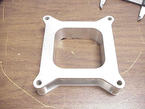 Cv lightweight billet aluminum 1-1/2&#034; thick holley carburetor spacer r11 nascar