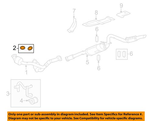 Gm oem exhaust-converter &amp; pipe seal 15077362