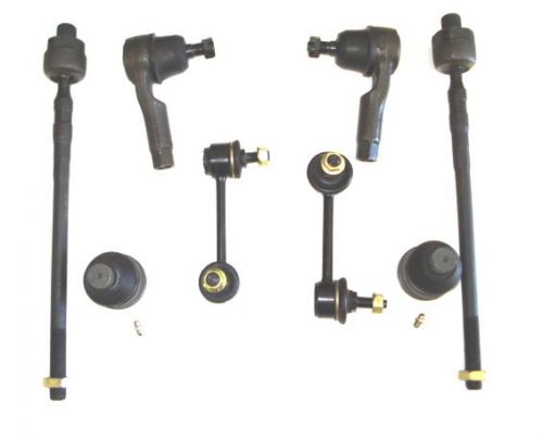 Mazda 626 1993-1995 tie rod end outer and inner kit ball joint 8psc