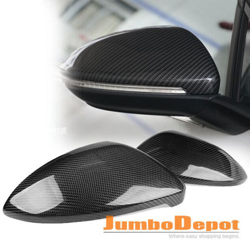 For 13 14 15 volkswagen vw golf mk7 gti tdi carbon fiber rear view mirror cover