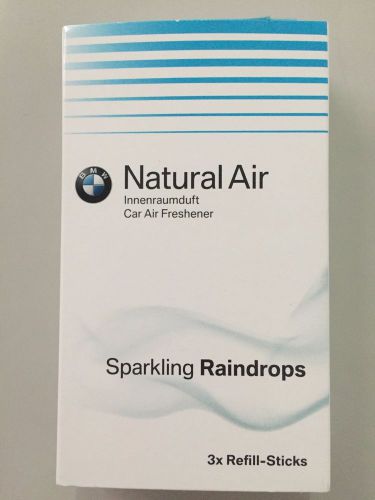 Bmw natural air / air freshener  3*refill-sticks (sparkling raindrops)