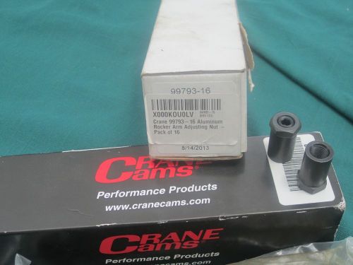 Crane rocker arm adjusting nuts, 3/8-24, set of 16 new