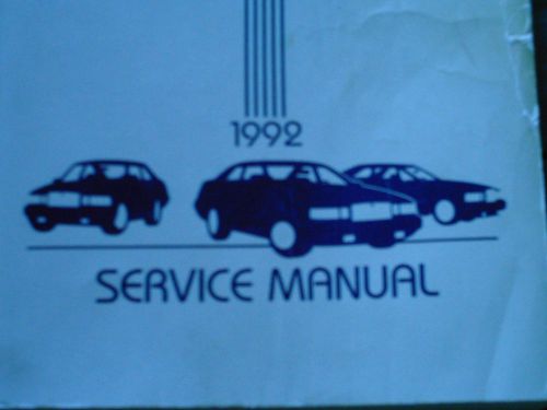 1992 lincoln mark vii service shop manual