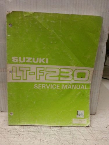 Suzuki service manual lt-f230 ltf230 1987 factory 99500-42040-01e