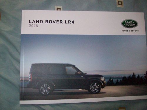 2016  land rover  lr4 brochure