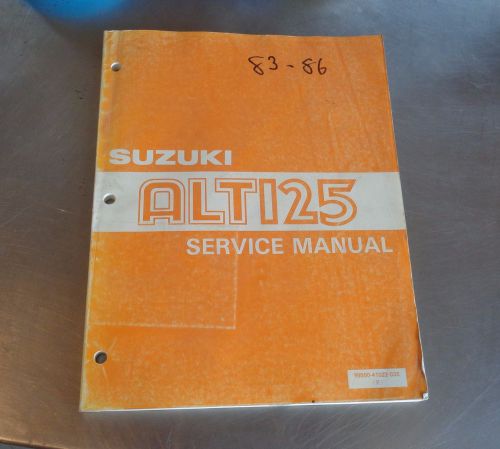 Suzuki alt125 factory service manual