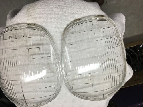 1939 dodge desoto bi-ray headlamp headlight lens pair nice!