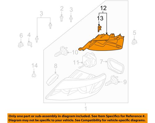 Audi oem 07-15 q7 headlamp-front lamps-mount panel right 4l0941614