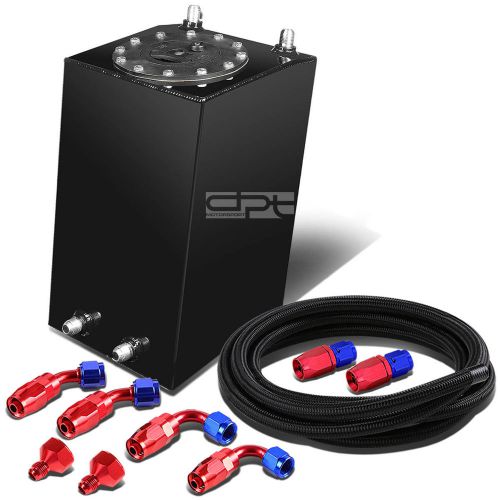 3 gallon lightweight coated race reserved tank+cap+level sender+steel line kit