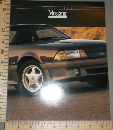 1992 ford mustang lx gt 5.0 brochure original