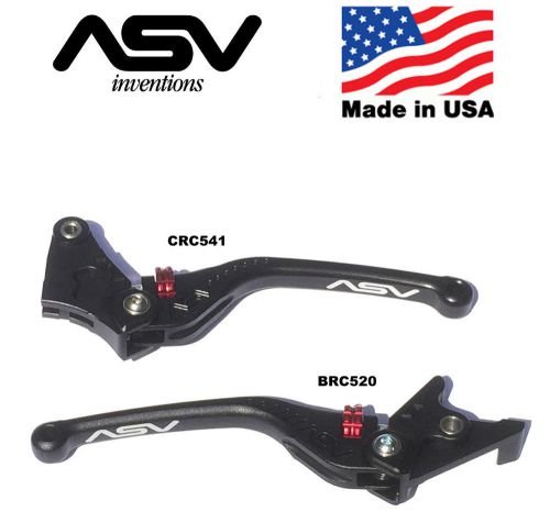 Asv c5 standard brake clutch lever set kawasaki zx triumph 90-15 brc520 crc541