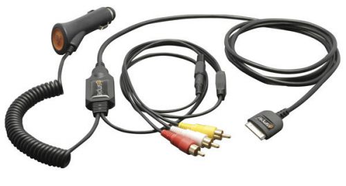 Isimple is79 30pin ipod audio/video interface cable w/ charging for aux input