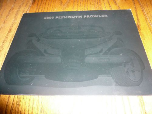 2000 plymouth prowler sales brochure