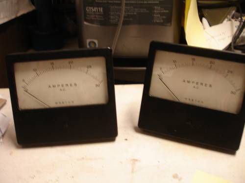 Sailboats  weston amp meters (2)  used