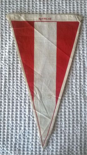 Old pennant flag scooter or motorbike vespa lambretta harley austria -