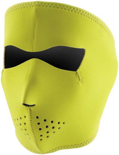 Zan cold weather water/wind resistant neoprene facemask,hi-vis lime,osfm