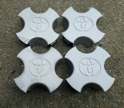 Set of 4 oem 1997-99 toyota paseo tercel polycast wheel center caps 42603-0w010