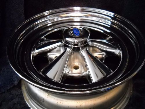 Nos cragar s/s 8047 15x6  standard dish- 5 lug on 5&#034; bolt pattern impala-c10&amp;g10